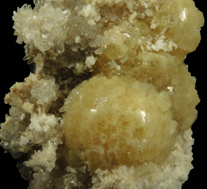 Stilbite and Calcite from Millington Quarry, Bernards Township, Somerset County, New Jersey