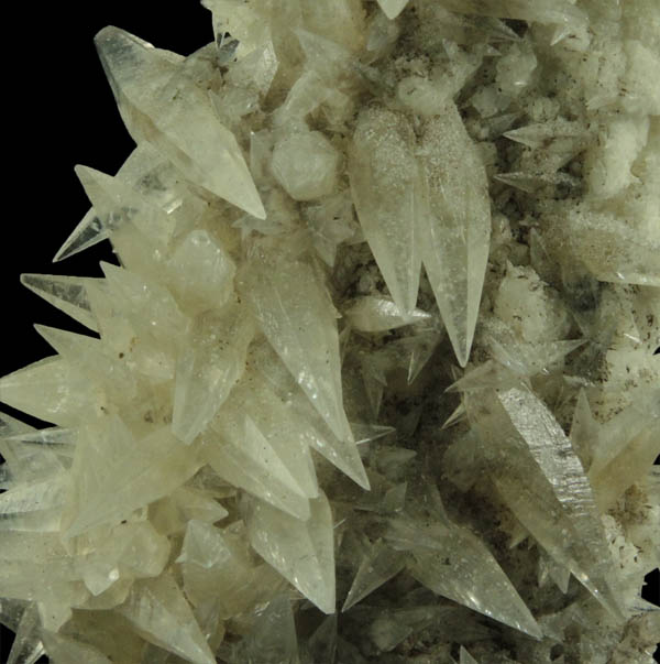 Calcite on Datolite from Millington Quarry, Bernards Township, Somerset County, New Jersey