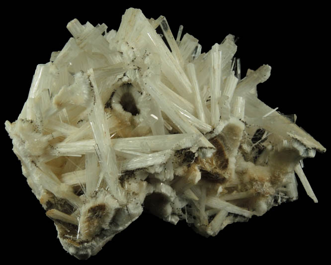 Natrolite over Pectolite from Millington Quarry, Bernards Township, Somerset County, New Jersey