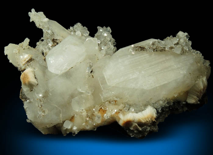 Apophyllite on Pectolite from Millington Quarry, Bernards Township, Somerset County, New Jersey