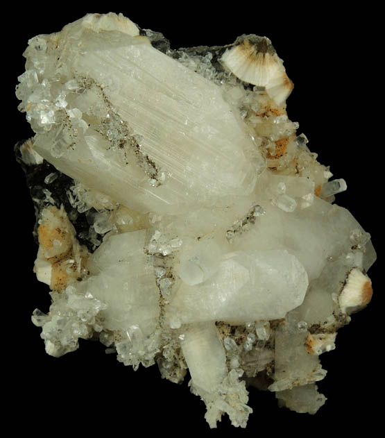 Apophyllite on Pectolite from Millington Quarry, Bernards Township, Somerset County, New Jersey