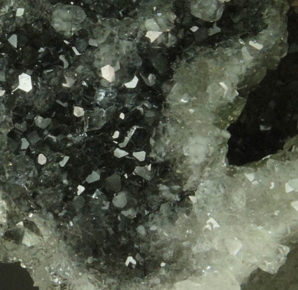 Pyrite on Apophyllite with Chlorite inclusions from Millington Quarry, Bernards Township, Somerset County, New Jersey