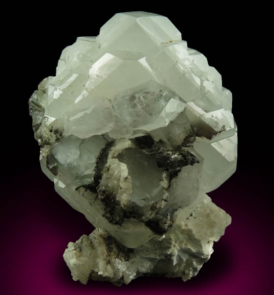 Apophyllite with Chlorite inclusions from Millington Quarry, Bernards Township, Somerset County, New Jersey