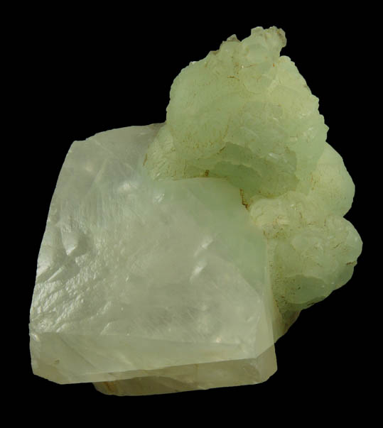 Prehnite with Apophyllite in Calcite from Millington Quarry, Bernards Township, Somerset County, New Jersey