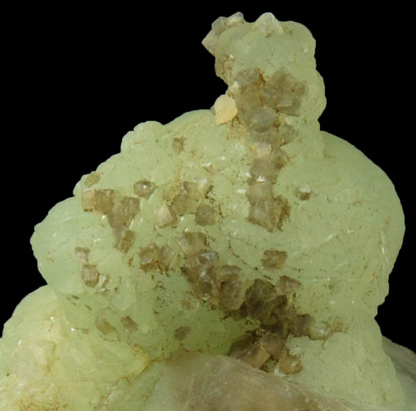 Prehnite with Apophyllite in Calcite from Millington Quarry, Bernards Township, Somerset County, New Jersey