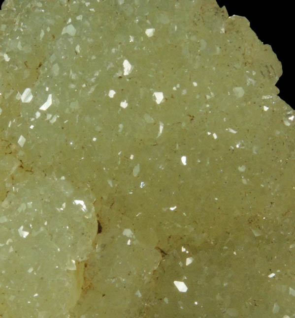 Apophyllite with Chlorite inclusions over Prehnite from Millington Quarry, Bernards Township, Somerset County, New Jersey