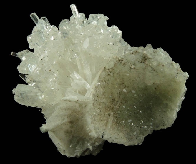 Apophyllite on Natrolite from Millington Quarry, Bernards Township, Somerset County, New Jersey