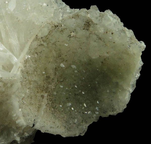 Apophyllite on Natrolite from Millington Quarry, Bernards Township, Somerset County, New Jersey