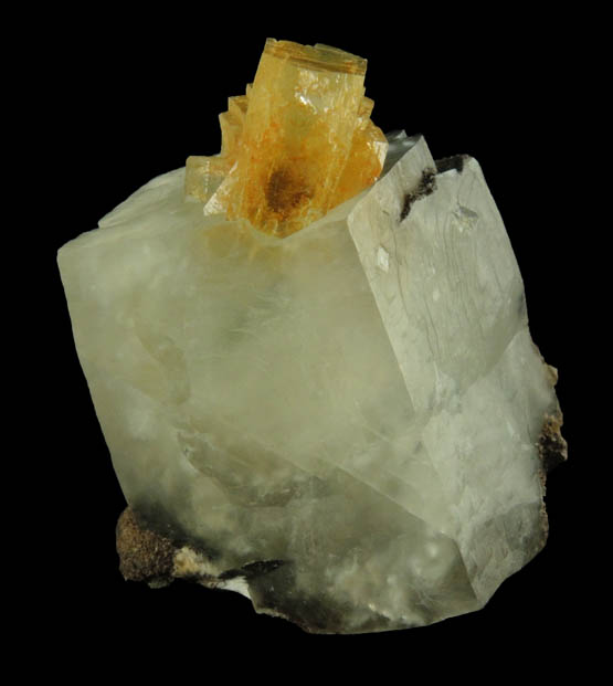 Apophyllite on Calcite from Millington Quarry, Bernards Township, Somerset County, New Jersey