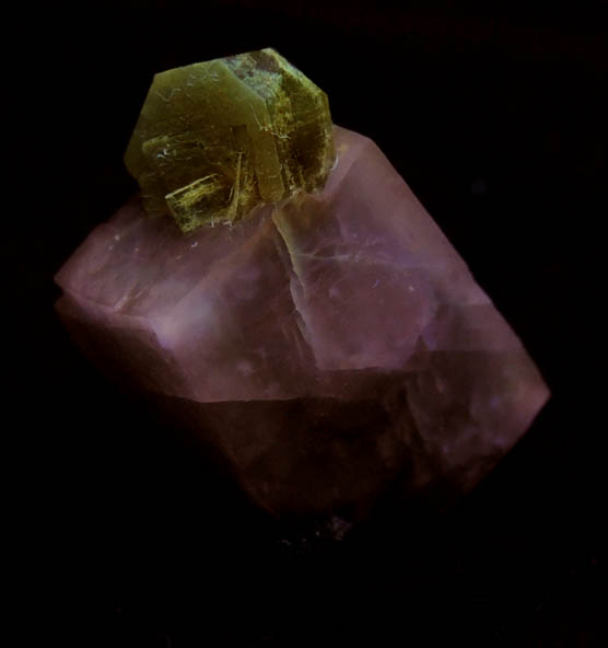 Apophyllite on Calcite from Millington Quarry, Bernards Township, Somerset County, New Jersey