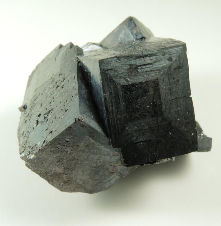 Magnetite (rare cubic and tetrahexahedral crystal form) from ZCA Mine No. 4, Fowler Ore Body, 2500' Level, Balmat, St. Lawrence County, New York