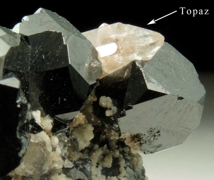 Bixbyite with Topaz from Thomas Range, Juab County, Utah