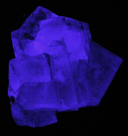 Fluorite (color-zoned interpenetrant-twinned crystals) from Weardale, County Durham, England