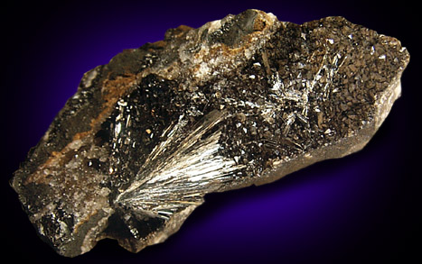 Pyrolusite from Taylor Mine, Alberta, Michigan