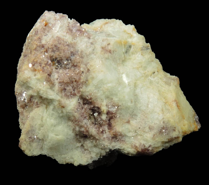 Lepidolite with Albite from Haddam Neck, Middlesex County, Connecticut