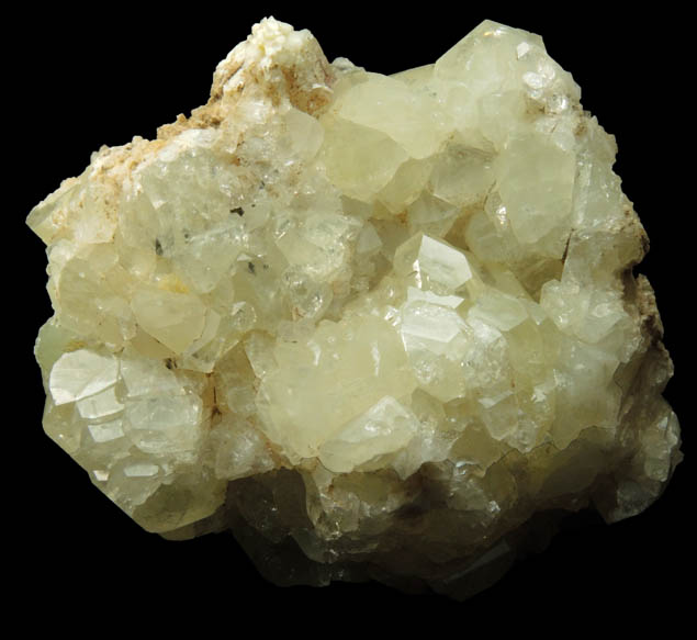 Datolite and Prehnite with pseudomorphic molds after Anhydrite from Millington Quarry, Bernards Township, Somerset County, New Jersey