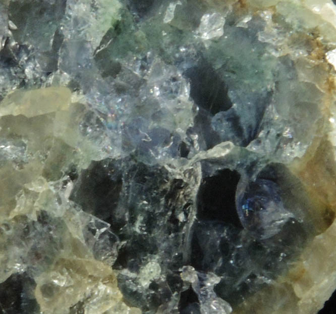 Cordierite var. Iolite from Route 9 road cut at Beaver Meadow Road, Haddam, Middlesex County, Connecticut