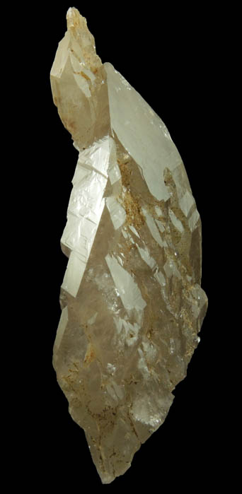 Quartz var. Smoky Quartz (parallel growth) from North Moat Mountain, Bartlett, Carroll County, New Hampshire