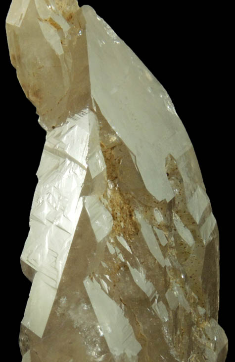 Quartz var. Smoky Quartz (parallel growth) from North Moat Mountain, Bartlett, Carroll County, New Hampshire