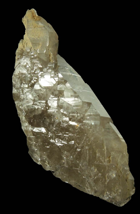 Quartz var. Smoky Quartz (parallel growth) from North Moat Mountain, Bartlett, Carroll County, New Hampshire