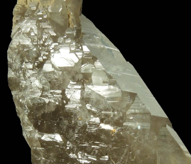 Quartz var. Smoky Quartz (parallel growth) from North Moat Mountain, Bartlett, Carroll County, New Hampshire