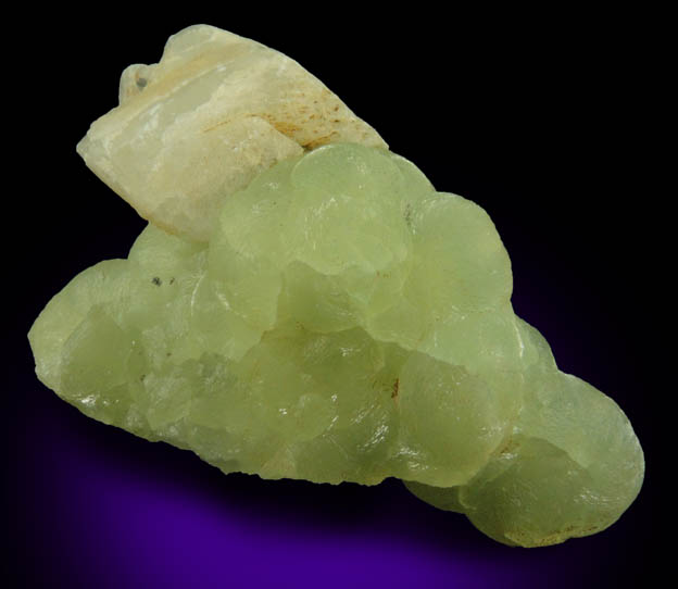 Prehnite with Calcite from Millington Quarry, Bernards Township, Somerset County, New Jersey