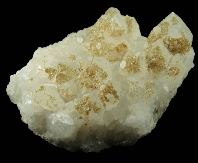 Quartz with Dolomite and Calcite from Simeone Quarry, Wrentham, Norfolk County, Massachusetts