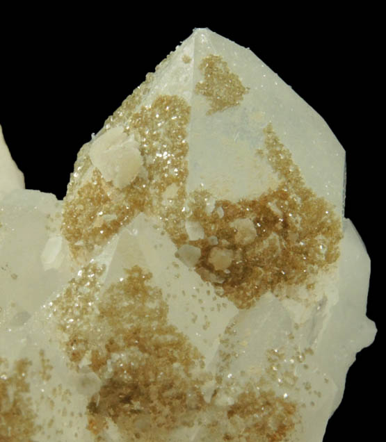 Quartz with Dolomite and Calcite from Simeone Quarry, Wrentham, Norfolk County, Massachusetts