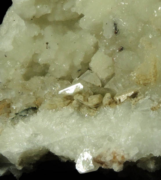 Datolite with Apophyllite and minor Pyrite from Millington Quarry, Bernards Township, Somerset County, New Jersey
