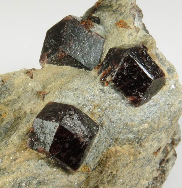 Almandine Garnet from Green's Farm, 750 m. ESE of Roxbury Falls, Roxbury, New Haven County, Connecticut