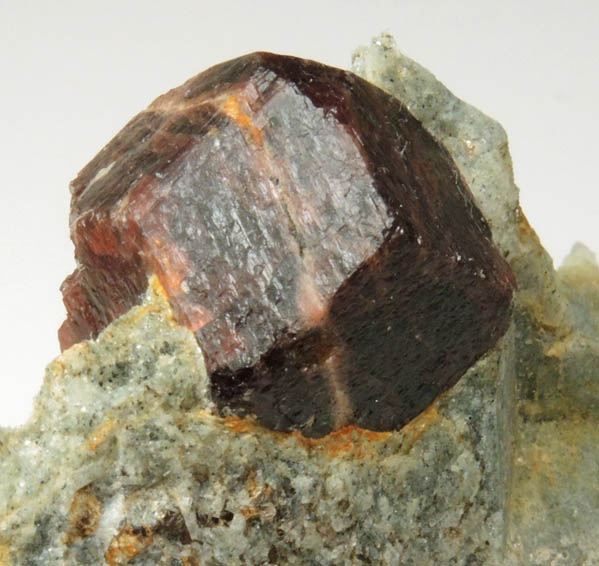 Almandine Garnet from Green's Farm, 750 m. ESE of Roxbury Falls, Roxbury, New Haven County, Connecticut