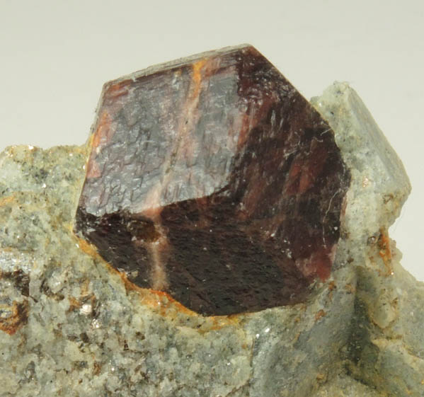 Almandine Garnet from Green's Farm, 750 m. ESE of Roxbury Falls, Roxbury, New Haven County, Connecticut