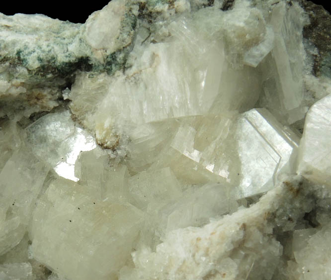 Heulandite and Calcite from Millington Quarry, Bernards Township, Somerset County, New Jersey