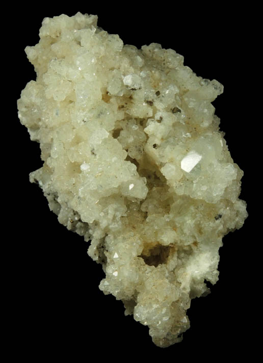 Apophyllite on Datolite with Pyrite and Goethite from Millington Quarry, Bernards Township, Somerset County, New Jersey