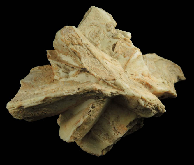 Calcite pseudomorphs after Glauberite from Camp Verde Mine, Yavapai County, Arizona