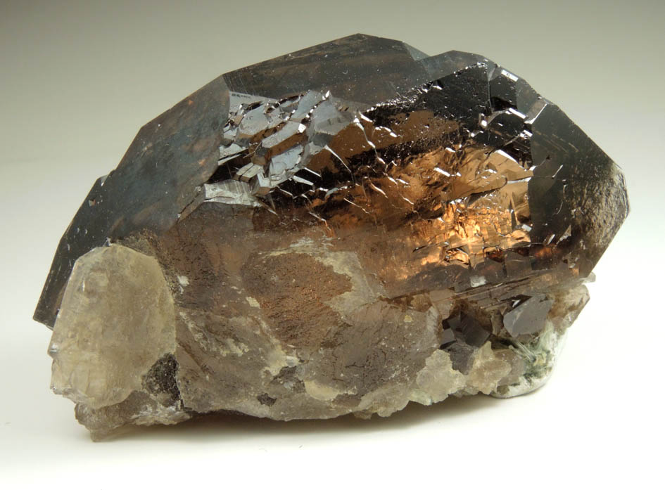 Quartz var. Smoky Quartz Gwindel from Val Giuv, Tujetsch, Sedrun, Grischun (Grisons), Switzerland