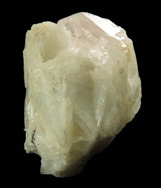 Beryl var. Morganite in Albite var. Cleavelandite from Barra de Salinas, Coronel Murta, Minas Gerais, Brazil