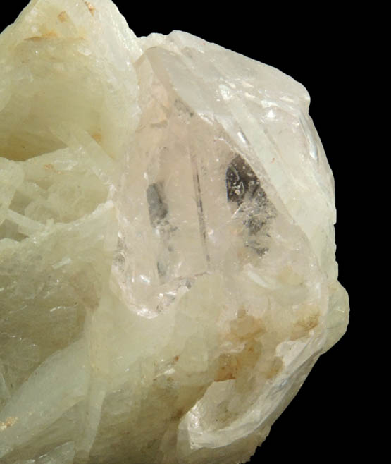 Beryl var. Morganite in Albite var. Cleavelandite from Barra de Salinas, Coronel Murta, Minas Gerais, Brazil