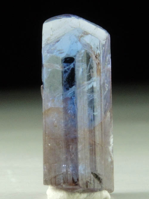 Tanzanite Crystal (blue-violet gem variety of Zoisite) from Merelani Hills, western slope of Lelatama Mountains, Arusha Region, Tanzania (Type Locality for Tanzanite)