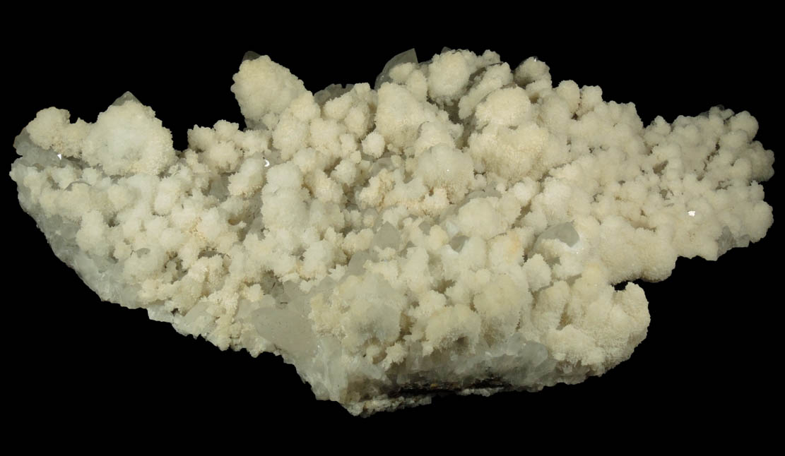 Quartz with Calcite partial overgrowth from Cavnic Mine, Maramures, Romania