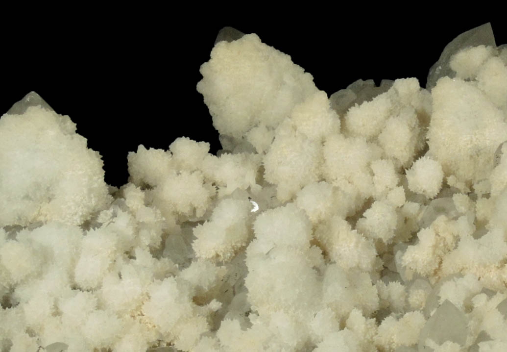 Quartz with Calcite partial overgrowth from Cavnic Mine, Maramures, Romania