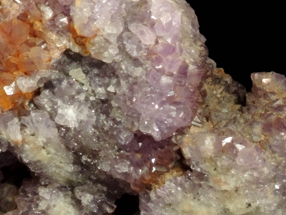 Quartz var. Amethyst Quartz with minor Hematite inclusions from Pearl Station, Thunder Bay District, Ontario, Canada