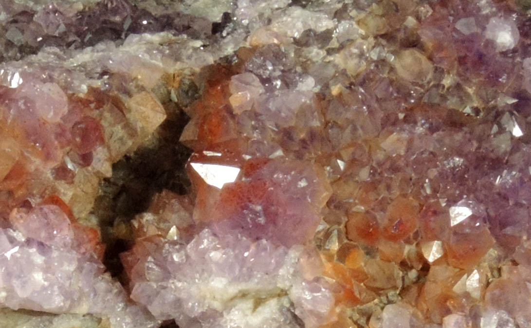 Quartz var. Amethyst Quartz with minor Hematite inclusions from Pearl Station, Thunder Bay District, Ontario, Canada