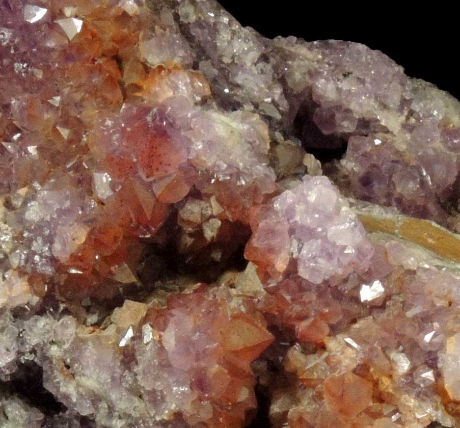 Quartz var. Amethyst Quartz with minor Hematite inclusions from Pearl Station, Thunder Bay District, Ontario, Canada