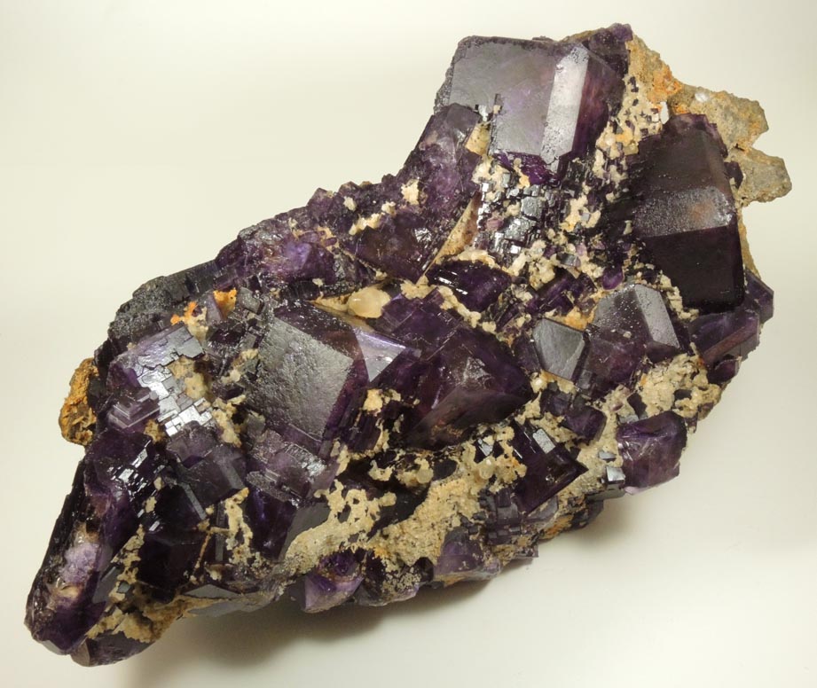 Fluorite with Calcite and Quartz from Caravia-Berbes District, Asturias, Spain