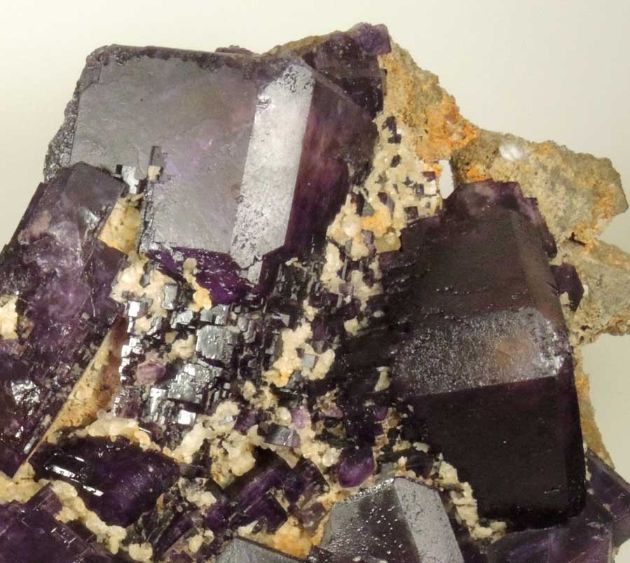 Fluorite with Calcite and Quartz from Caravia-Berbes District, Asturias, Spain