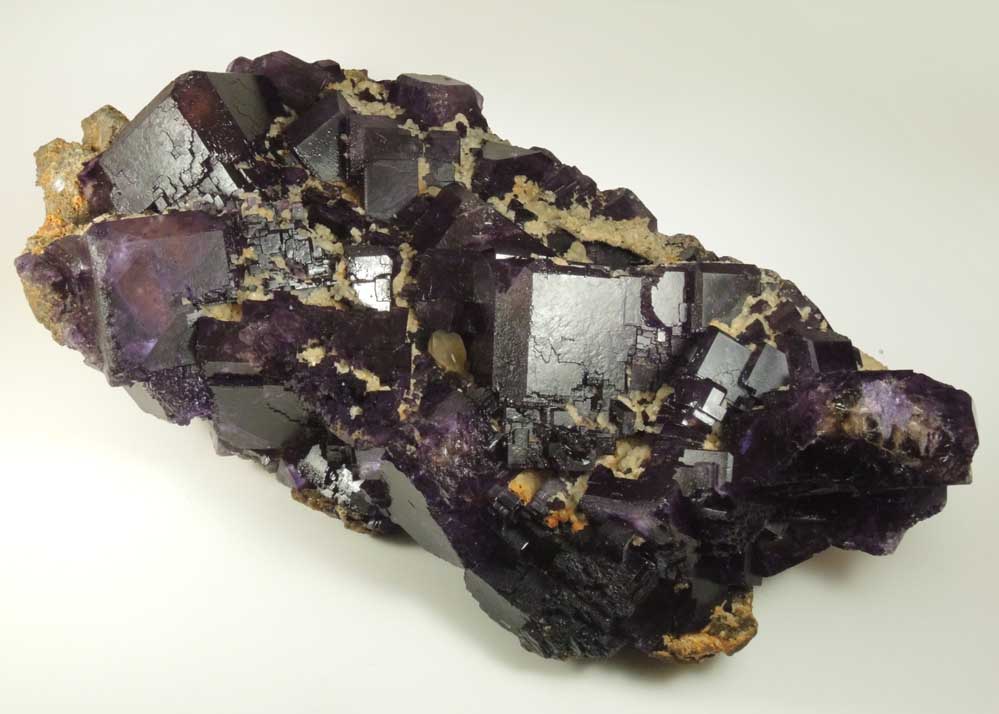 Fluorite with Calcite and Quartz from Caravia-Berbes District, Asturias, Spain