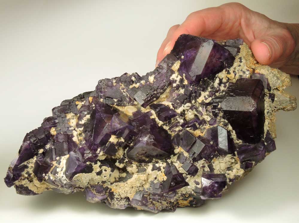 Fluorite with Calcite and Quartz from Caravia-Berbes District, Asturias, Spain