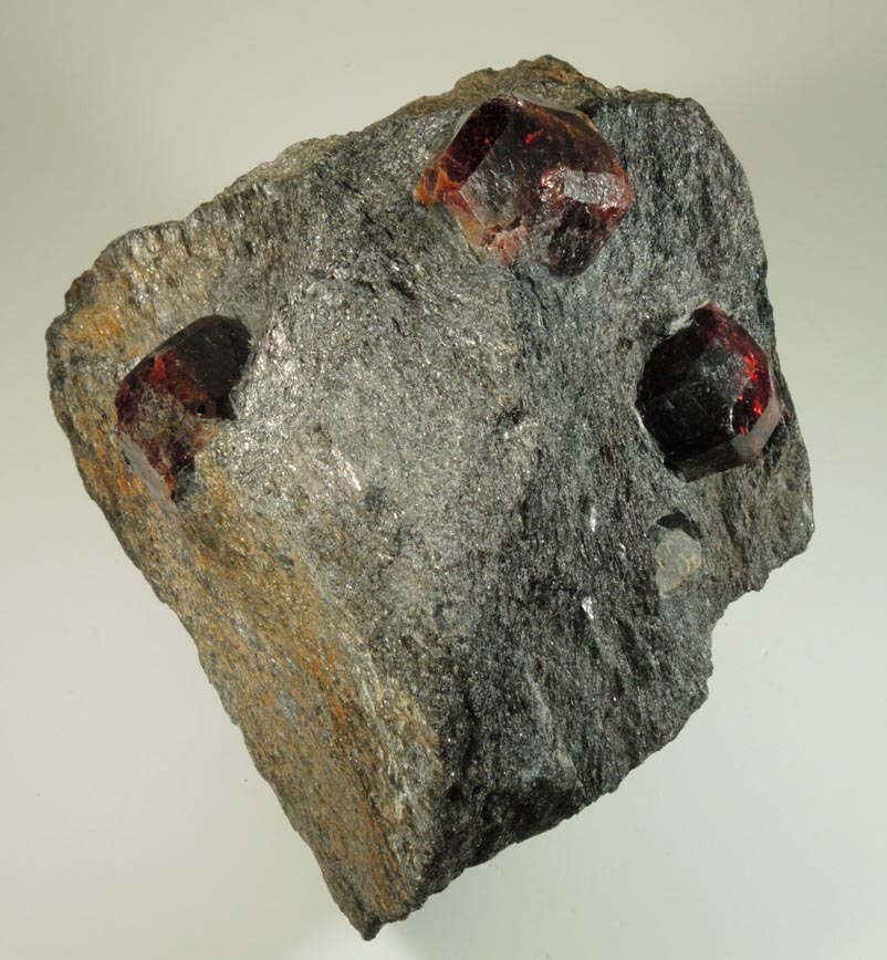 Almandine Garnet from Garnet Ledge, east shore of Stikine River Delta, 11 km north of Wrangell, Alaska