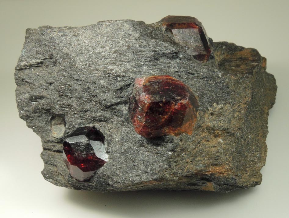 Almandine Garnet from Garnet Ledge, east shore of Stikine River Delta, 11 km north of Wrangell, Alaska